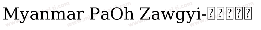 Myanmar PaOh Zawgyi字体转换